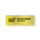 Namensschild Aluminium gold matt im Digitaldruck (verschiedene Größen)