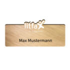 Namensschild aus Ahorn Holz - Kontur - Form frei wählbar