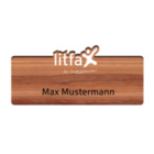 Namensschild aus Kirsch Holz - Kontur - Form frei wählbar