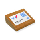 NFC Visitenkartenhalter aus Holz - dunkelbraun