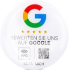 Google Bewertung NFC Sticker - Epoxy - On-Metal - 75 mm