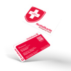 Notfallkarte mit Kontakt & medizinischen Informationen (White/Red Edition)