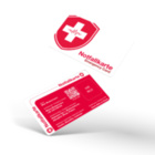 Notfallkarte mit Kontakt & medizinischen Informationen - mit Bild (White/Red Edition)
