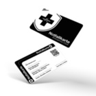Notfallkarte mit Kontakt & medizinischen Informationen (Black/White Edition)