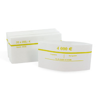 Geldscheinbanderolen für 20 x 200,00 EUR (Neue Euro-Scheine)