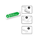 Haftnotizen - Bitte hier unterschreiben | Grün Pfeil: rechts