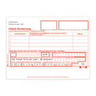 Scheck-Einreichung, 2-fach, mit Eindruck