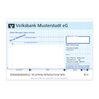 SEPA-Verrechnungsscheck mit Anschriftenfeld