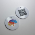 Inspiration - NFC Anhänger PVC - bedruckt - individuellen Link für die NFC Codierung + QR-Code