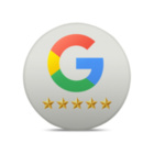 Google Bewertung NFC Aufkleber - Ø20 mm - PVC weiß glänzend