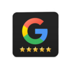 Google Bewertung NFC Aufkleber - 19 x 19 mm - PVC schwarz glänzend