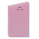 Handrollpapier - Münzrollenpapier 25 x 2,00 € violett (500 Stück)