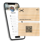 NFC-Visitenkarten aus Bambus Holz | my-litfax