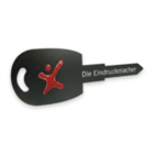 Individueller Auto Übergabeschlüssel (B:90xH:35,4 cm) - auf Aluminiumplatte Schwarz