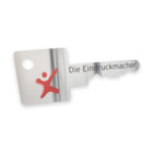 Individueller Übergabeschlüssel (B:84xH:35 cm) - auf Aluminiumplatte Silber gebürstet