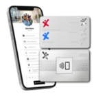 Metallkarten - NFC Weiße Visitenkarten mit NTAG213