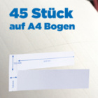 Druckbögen - Einsteckschilder für Alustern Namensschilder