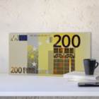 Übergabe-Geldscheine Geschenk 200 EURO Banknote (Format: 40,5 x 21,5 cm)