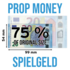 Spielgeld 20 EURO Scheine (75% Größe)