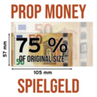 Spielgeld 50 EURO Scheine (75% Größe)