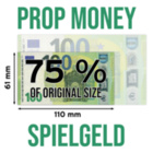 Spielgeld 100 EURO Scheine (75% Größe)