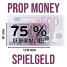 Spielgeld 500 EURO Scheine (75% Größe)