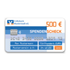 Individueller PR-Spendenscheck GENO-Kreditkarte (90 x 51 cm)
