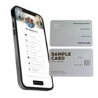 Metallkarten - NFC Weiße Visitenkarten mit NTAG213