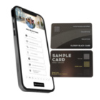 Metallkarten - NFC glänzend schwarze Visitenkarten mit NTAG213