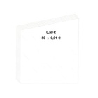 Handrollpapier - Münzrollenpapier 50 x 0,01 € weiß (500 Stück)