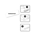 Haftnotizen mit eigenem Text und Logo bedruckt - 15 x 50 mm