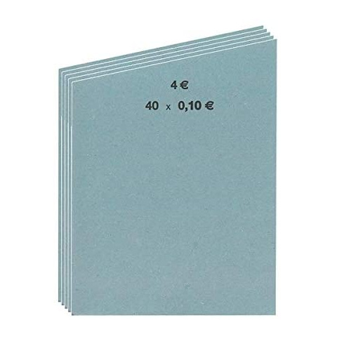 Handrollpapier - Münzrollenpapier 40 x 0,10 € blau