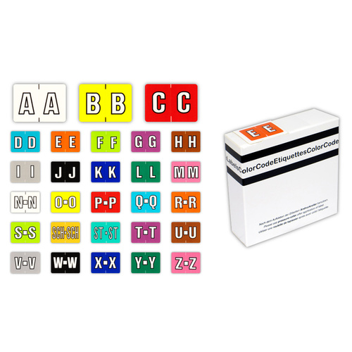Color Buchstaben-Signale A-Z (Farbsystem Leitz/Elba)