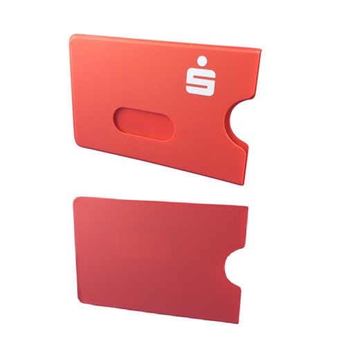 EC-Kartenhülle, rot mit weißem Sparkassen Logo
