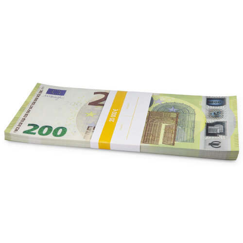 Spielgeld 200 EURO Scheine (125% Größe) 