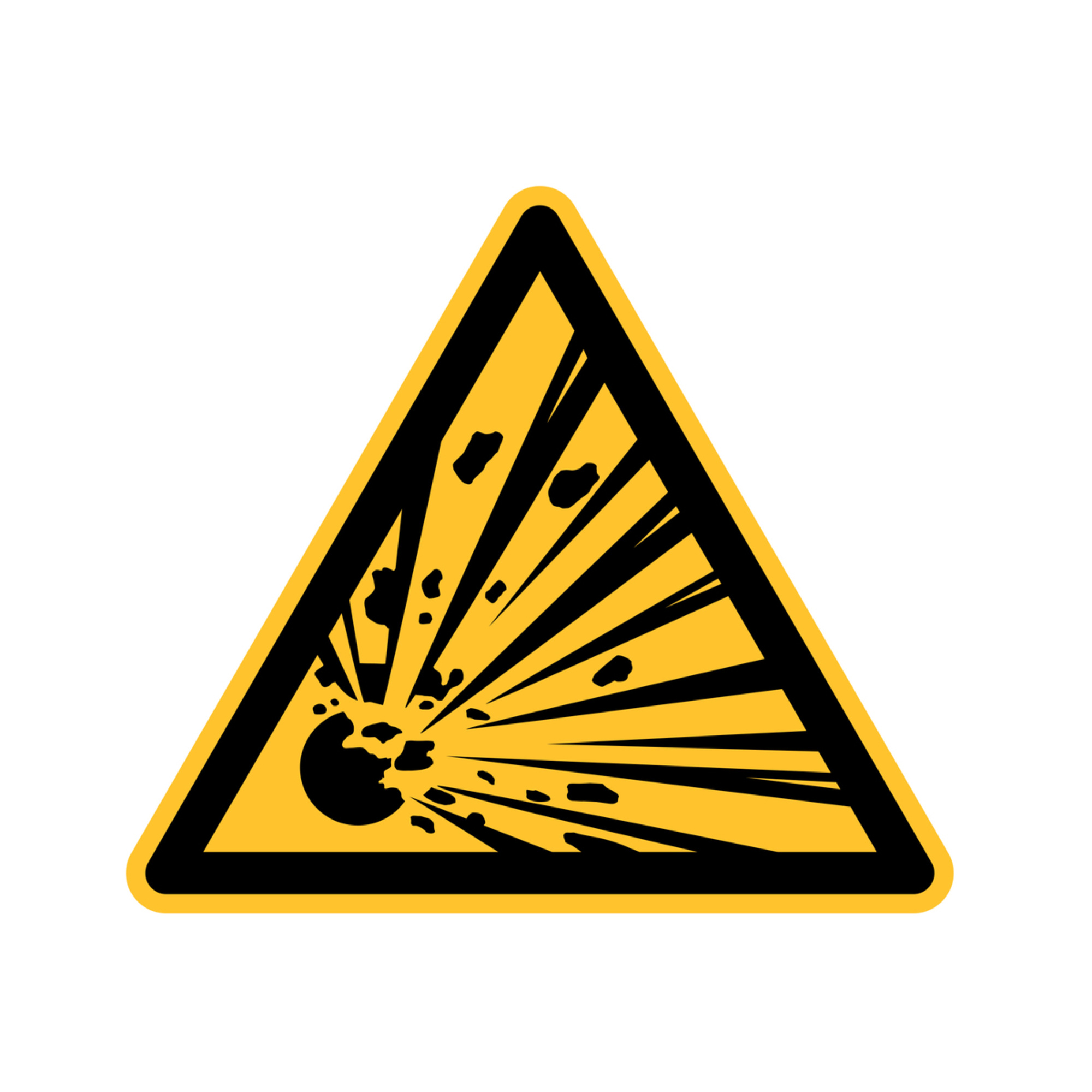 Warnschild Explosionsgefährliche Stoffe