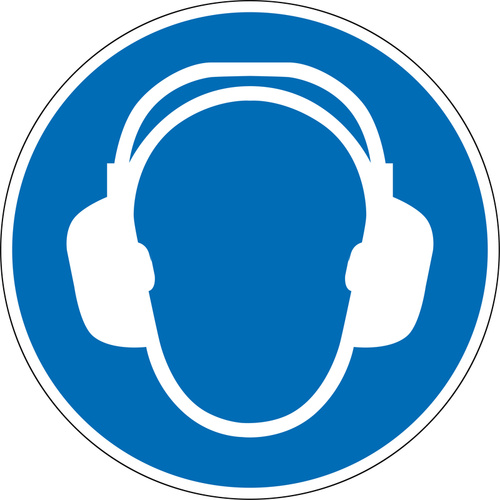Gebotsschild Gehörschutz benutzen