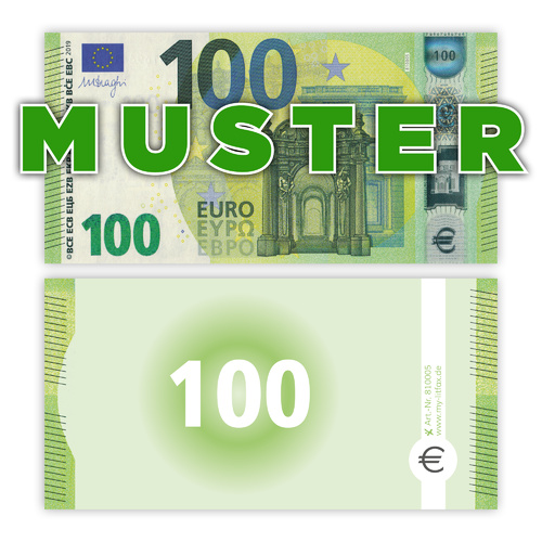 Spielgeld 100 EURO Scheine (75% Größe)