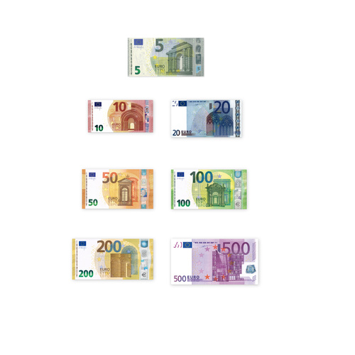 Spielgeld Euro Set (75% Größe)