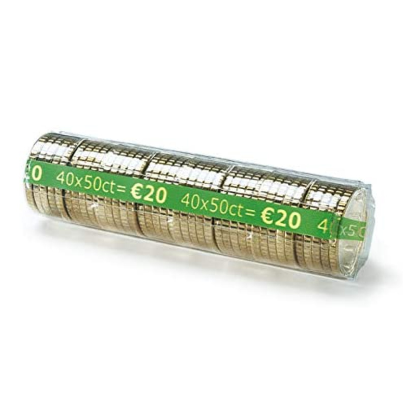 Kunststoff Münzhülsen - 50 Cent