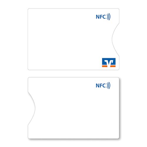 RFID Blocker / NFC-Schutzhüllen - weiß Standard 