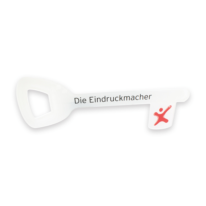 Individueller Übergabeschlüssel (B:90xH:35 cm) - selbst gestalten - auf Acrylglasplatte (Hintergrund weiß)