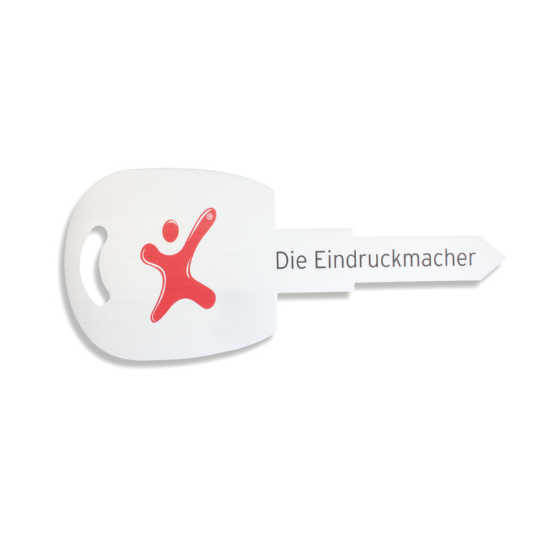 Individueller Übergabeschlüssel (B:90xH:35,40 cm) - selbst gestalten - auf Hohlkammerplatte