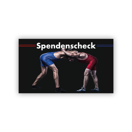 Wrestling Spendenscheck, PR Scheck, Übergabescheck