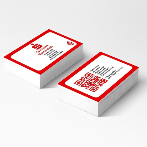 Digitale Visitenkarte NFC | 2-seitig | mit QR-Code