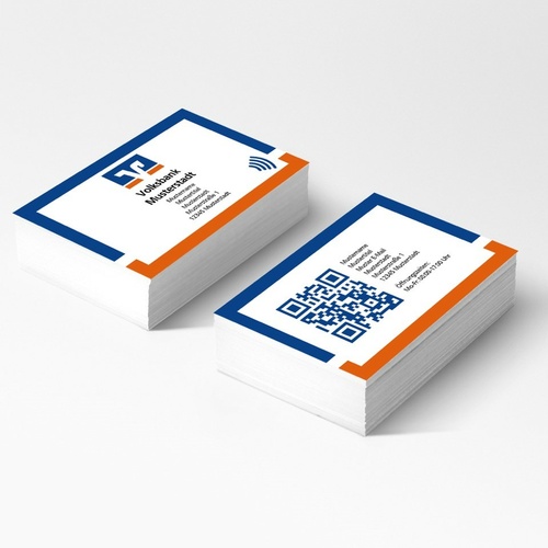 Digitale Visitenkarte NFC | 2-seitig | mit QR-Code