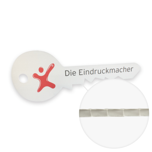 Übergabeschlüssel mit PDF-Druckdatei bestellen | 3mm Hohlkammerplatte