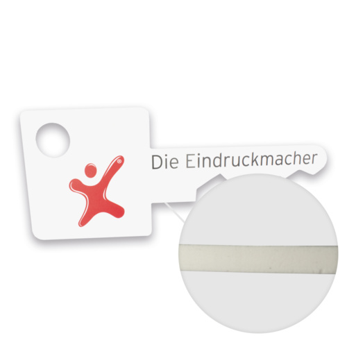 Übergabeschlüssel mit PDF-Druckdatei bestellen | 10mm Hartschaumplatte